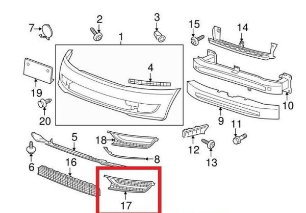 NEW GENUINE VOLKSWAGEN PASSAT B7 FRONT BUMPER LOWER GRILL LEFT N/S 561853665E9B9 - Image 3