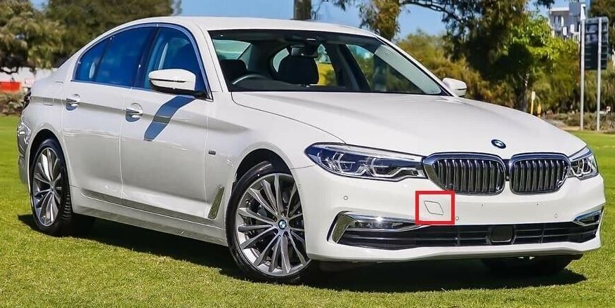 NEW GENUINE BMW 5 SERIES G30 G31 FLAP FOR TOWING EYE FRONT BUMPER 51117427448 - Image 4
