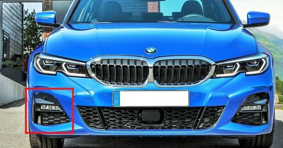NEW GENUINE BMW 3 SERIES G20 M AERODYNAMICS FRONT BUMPER GRILL RIGHT O/S 51118069372 - Image 2
