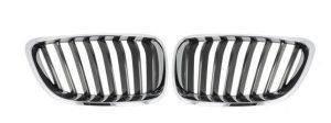 NEW GENUINE BMW 2 SERIES F23 F22 FRONT BUMPER UPPER SPORT GRILL PAIR SET 51137295524 / 51137295523
