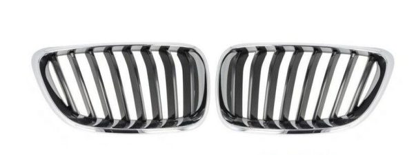NEW GENUINE BMW 2 SERIES F23 F22 FRONT BUMPER UPPER SPORT GRILL PAIR SET 51137295524 / 51137295523