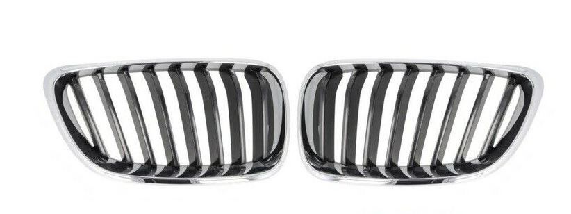 NEW GENUINE BMW 2 SERIES F23 F22 FRONT BUMPER UPPER SPORT GRILL PAIR SET 51137295524 / 51137295523