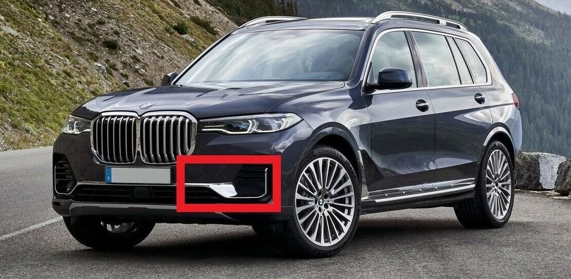 NEW GENUINE BMW X7 G07 FRONT BUMPER LOWER MOULDING LEFT N/S 51117470329