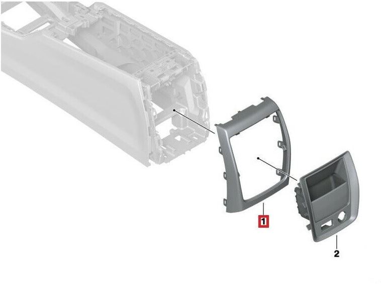 NEW GENUINE BMW 3 SERIES G20 G21 REAR CENTER CONSOLE COVER 51166996849 - Image 2