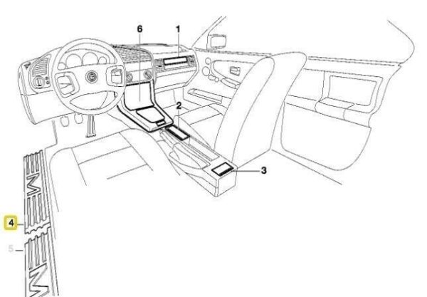 NEW GENUINE BMW 3 SERIES E36 1990 - 1999 ///M CARBON DOOR SILL 51472489749 - Image 5