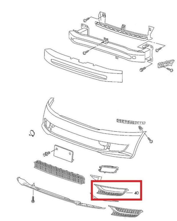 NEW GENUINE VOLKSWAGEN PASSAT B7 FRONT BUMPER LOWER GRILL LEFT N/S 561853665A9B9 - Image 5