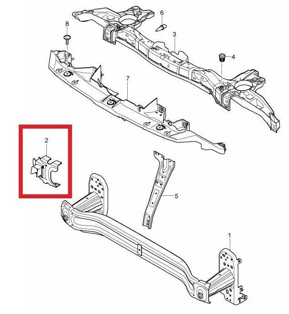 NEW GENUINE PORSCHE CAYENNE 92A FRONT BUMPER  ADJUSTMENT BRACKET LEFT N/S 95850587900 - Image 6