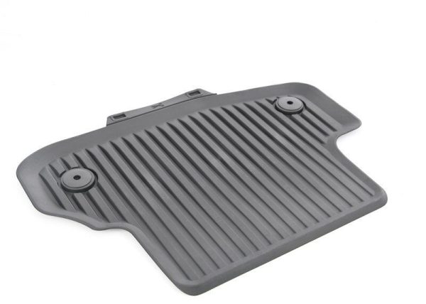 NEW GENUINE AUDI A5 S5 RS5 COUPE 2017- REAR BLACK RUBBER ALL WEATHER FLOOR MATS 8W7061511041 - Image 2
