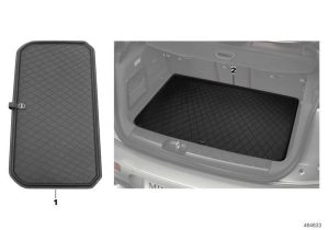 MINI NEW GENUINE COOPER F56 FITTED LUGGAGE COMPARTMENT MAT BLACK 51472353820