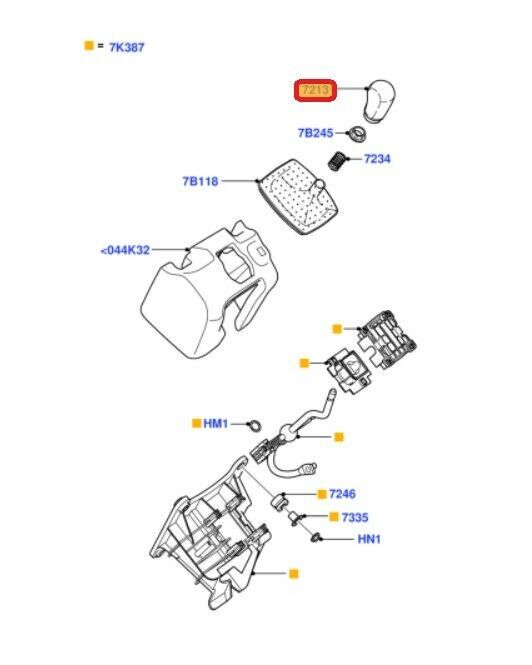 NEW GENUINE FORD FOCUS 2004-2008 ALUMINIUM FINISH GEAR SHIFT LEVER KNOB 1517146 - Image 2