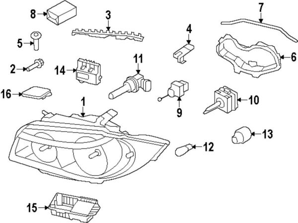 BMW 1 SERIES E81 E82 E87 E88 NEW GENUINE O/S RIGHT XENON LIGHT CAP COVER 63127171570 - Image 4