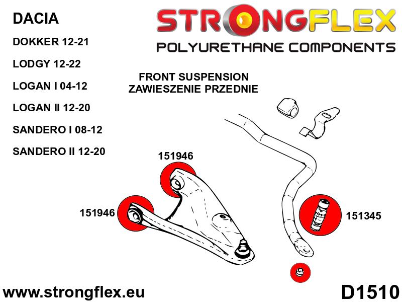 151946A: Front lower arm bush SPORT - Image 2