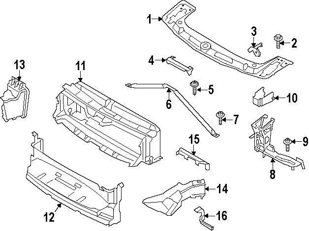 BMW NEW GENUINE 3 F30 F31 4 F32 F33 F36 O/S RIGHT HEADLIGHT UPPER BRACKET 51647285598 - Image 3