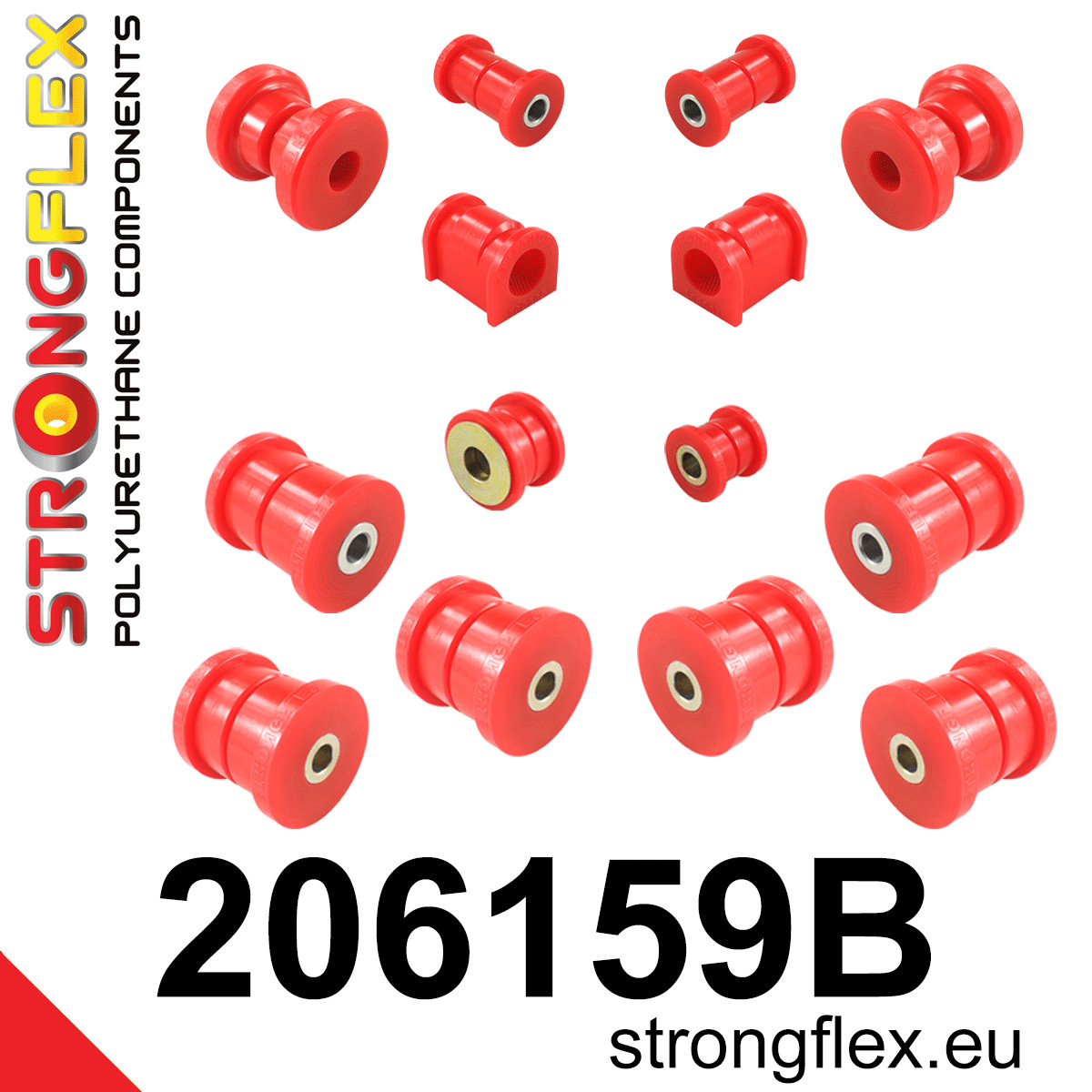 206159B: Full suspension polyurethane bush kit