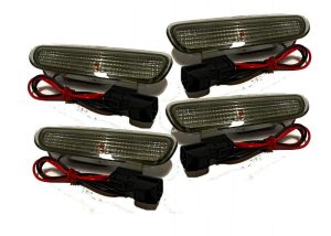 Black Smoked Bumper Side Markers/ Corner Lights Indicators (Turnsignals) For Volvo S40 / V40 MK1 1996-1999