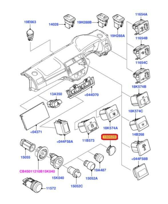 NEW GENUINE FORD FIESTA FUSION FOCUS C-MAX MONDEO 12V SOCKET LIGHTER COVER CAP 1073223 - Image 2