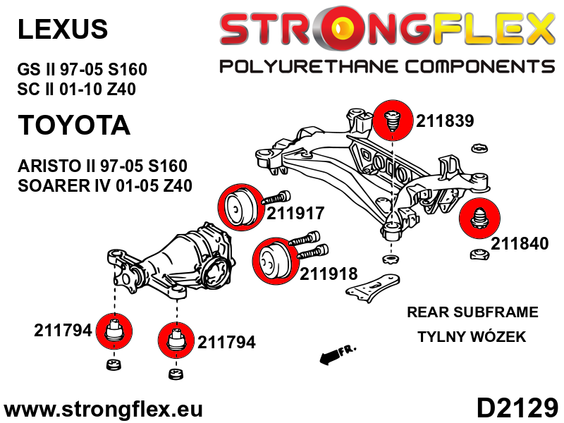 211917A: Rear differential – rear bush SPORT - Image 2