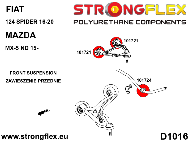 101724A: Front anti roll bar bush 22,7mm SPORT - Image 2