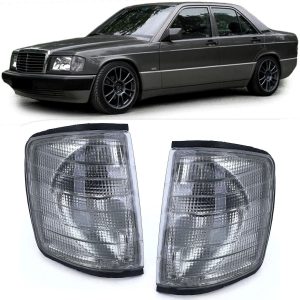 Smoked Front Turn signals/ Indicators For Mercedes W201 E190