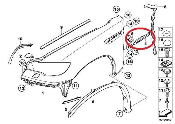 BMW NEW GENUINE X6 M E71 WHITE MARKER INDICATOR FENDER GRILL PAIR SET LEFT RIGHT - Image 3