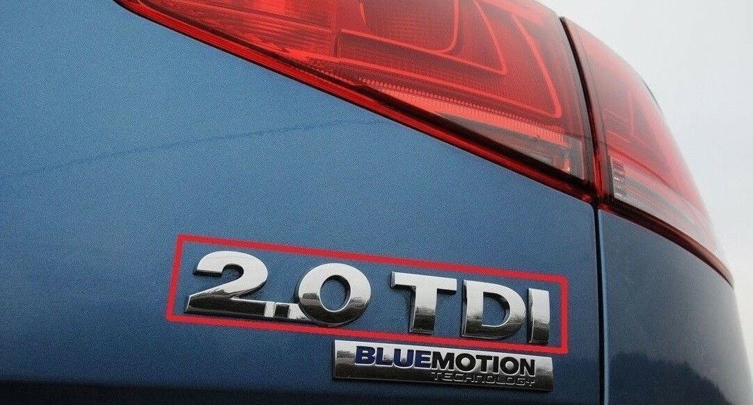 NEW GENUINE VW CADDY EOS GOLF PASSAT SHARAN REAR 2.0TDI LETTERING BADGE EMBLEM 3B0853675AQ739 - Image 3