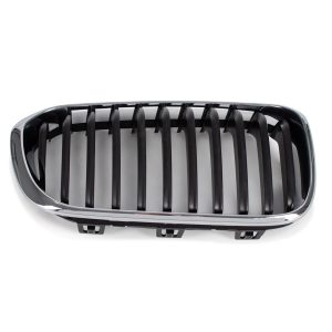 GENUINE BMW F20 F21 LCI BASIS KINDEY GRILLE CHROME AND BLACK RIGHT O/S 51137371748