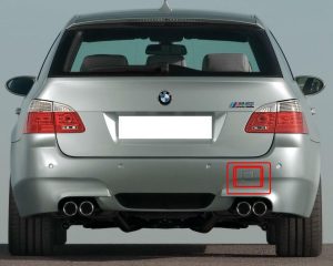 BMW GENUINE M5 E61 TOURING 2007-2010 REAR BUMPER TOW HOOK EYE COVER 51128042056