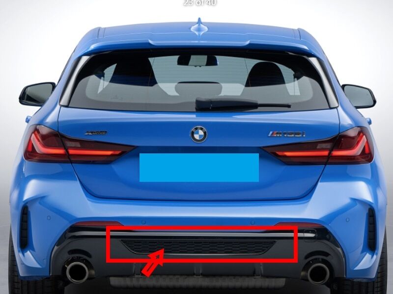NEW GENUINE BMW 1 SERIES F40 M SPORT M135i REAR DIFFUSER AND GRILL SET KIT 51128074426+51128075332 - Image 4