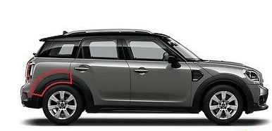 GENUINE MINI COUNTYMAN R60 WHEEL ARCH COVER TRIM BLACK REAR RIGHT O/S 51779800770 - Image 3