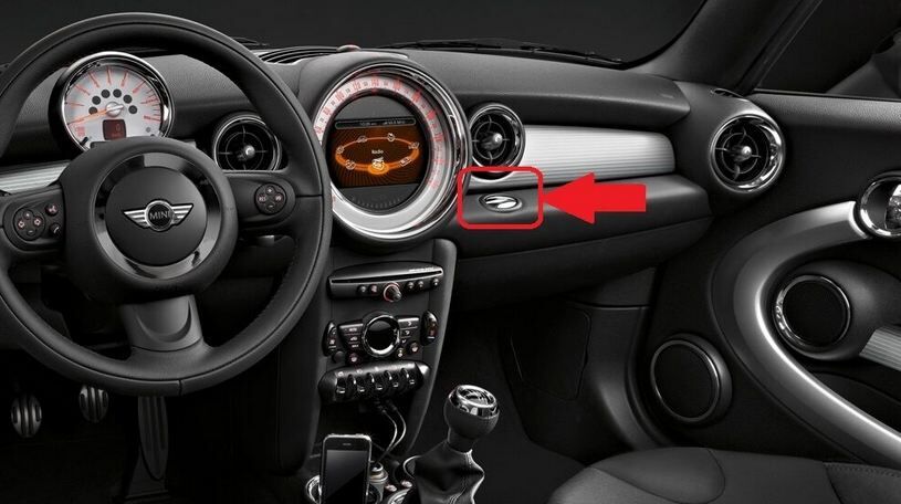 MINI NEW GENUINE R55 R56 R58 UNLOCKING BUTTON FOR GLOW BOX COMPARTMENT 51162752837 - Image 3