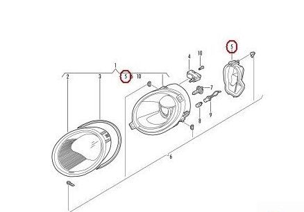 NEW GENUINE VW BEETLE 98-05 RIGHT O/S HEADLIGHT DUST COVER CAP 1C0941608 - Image 3