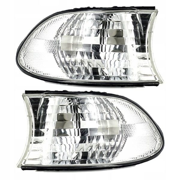 NEW GENUINE BMW 7 SERIES E38 FRONT TURN SIGNAL INDICATORS PAIR SET N/S O/S 63138387634+63138387633