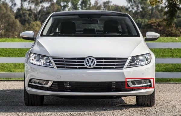 NEW GENUINE VW CC 12-16 FRONT BUMPER LOWER LEFT N/S FOG LIGHT GRILL BLACK  3C8854661041 - Image 3