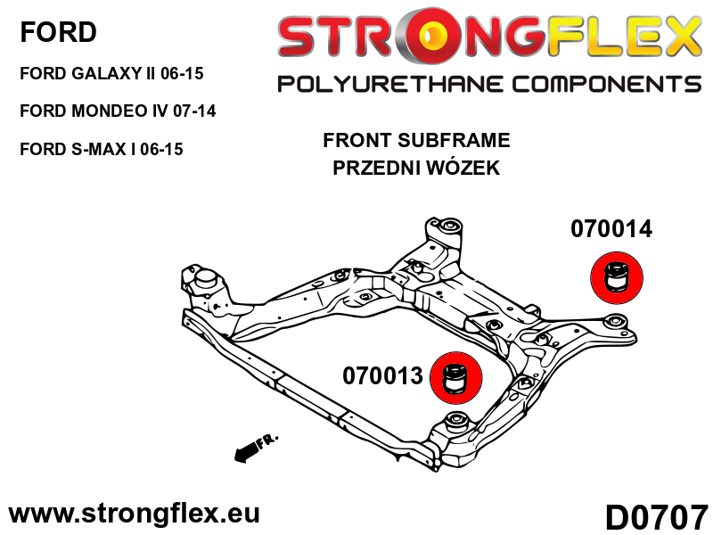 070013A: Front subframe – front bush SPORT - Image 2