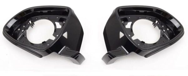 NEW GENUINE BMW X3 X4 X5 X6 F15 F16 F25 SUPPORTING RING GLOSS BLACK PAIR SET 51167327913+51167327914