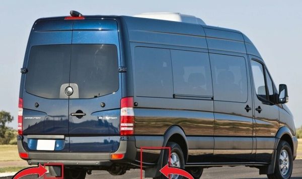 NEW GENUINE MERCEDES BENZ SPRINTER 906 REAR MUD FLAPS SPLASH GUARD LEFT RIGHT A9068809700 - Image 3