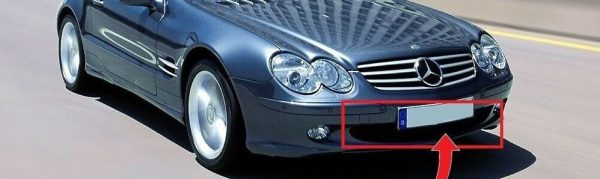 NEW GENUINE MERCEDES-BENZ SL R230 FRONT BUMPER LOWER CENTER COVER GRILLE  A2308850523 - Image 3