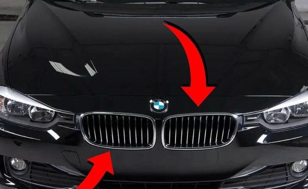 NEW GENUINE BMW 3 SERIES F30 F31 LUXURY LINE KIDNEY GRILLS PAIR SET N/S + O/S - Image 3