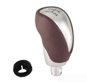 NEW GENUINE FORD FIESTA 2008-2012 RED LEATHER ALUMINIUM GEAR LEVER KNOB 1571936