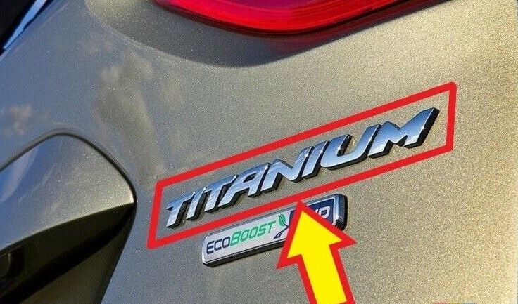 NEW GENUINE FORD B-MAX 12- KUGA 12- REAR TAILGATE CHROME TITANIUM BADGE EMBLEM 5190503 - Image 3