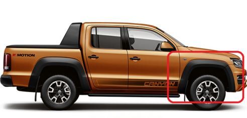 NEW GENUINE VOLKSWAGEN VW AMAROK FRONT WHEEL ARCH COVER TRIM RIGHT O/S 2HH853430