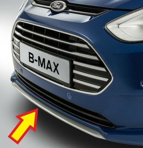 NEW GENUINE FORD B-MAX 2012- FRONT BUMPER CENTER LOWER SILVER AIR DEFLECTOR 1847609
