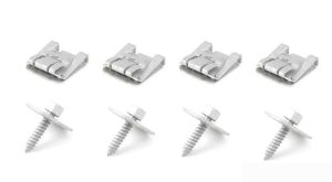 NEW GENUINE MERCEDES BENZ SPEED NUTS RETAINERS AND METAL SCREWS FIXING KIT