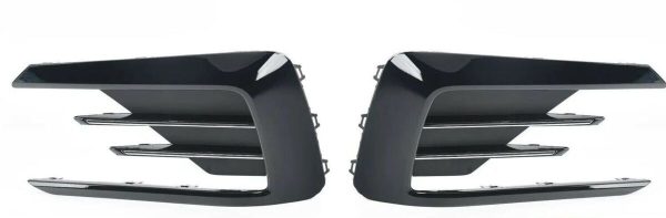 NEW GENUINE VW PASSAT B8 FRONT BUMPER FOG LIGHT GRILLE PAIR SET N/S+O/S