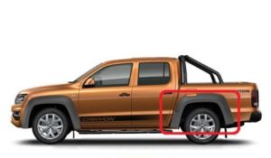 NEW GENUINE VOLKSWAGEN VW AMAROK REAR WHEEL ARCH COVER TRIM 2013 - 2017 LEFT N/S 2HH853413