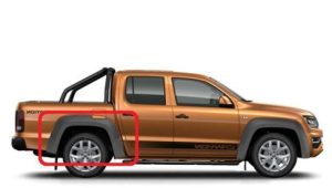 NEW GENUINE VOLKSWAGEN VW AMAROK REAR WHEEL ARCH COVER TRIM RIGHT O/S 2HH853414