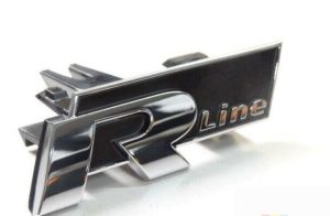 NEW GENUINE VW PASSAT B7 FRONT GRILLE R LINE BAGDE 3AA853948FXC