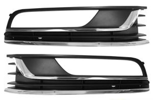 NEW GENUINE VOLKSWAGEN VW PASSAT B7 FRONT CHROME BUMPER GRILLE PAIR SET N/S+O/S