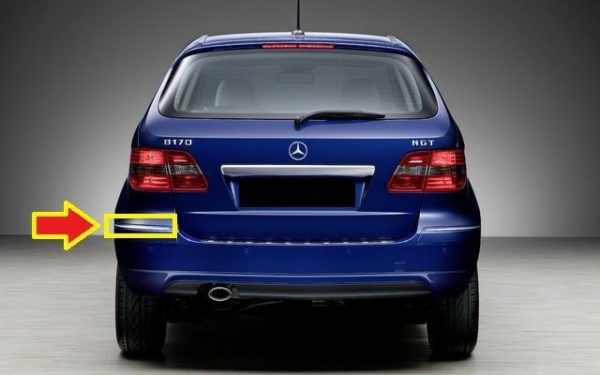 NEW GENUINE MERCEDES BENZ MB B CLASS W245 FACELIFT REAR BUMPER CHROME TRIM LEFT A1698851921 - Image 2