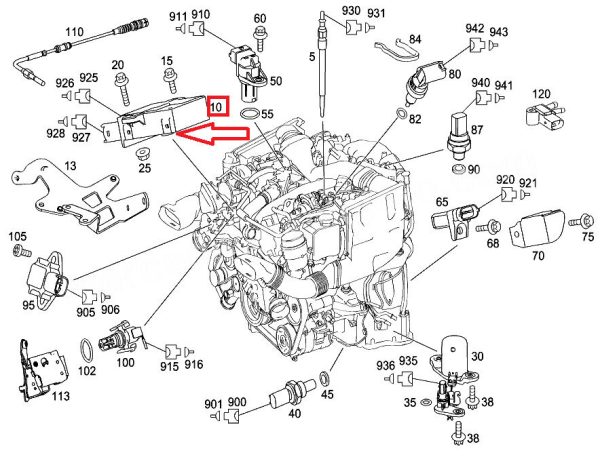 NEW GENUINE MERCEDES BENZ OM642 V6 GLOW PLUG CONTROL UNIT RELAY A642900780187 - Image 2